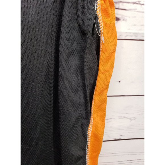 Quad‎ Seven Black Orange XL 16/18 boys athletic gym running shorts - Picture 6 of 8